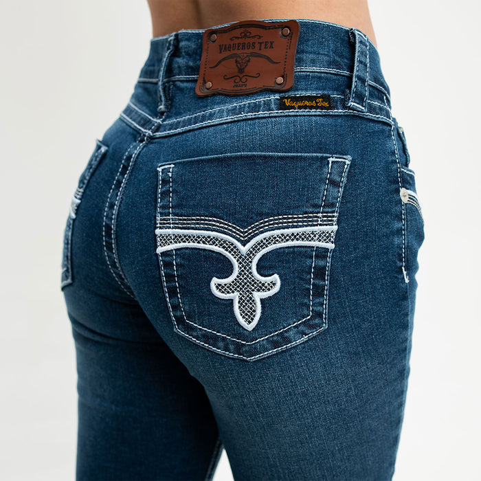 Pantalón Mezclilla Vaqueros Tex Platinum High 002