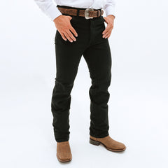 Pantalón Mezclilla Wrangler Silver 933SEWK Negro - Very Vaquero