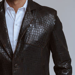 Saco VV Piel Grabado Coco Choco 022