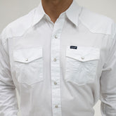 Camisa Wrangler Basica Lisa Blanca 033