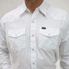 Camisa Wrangler Basica Lisa Blanca 033