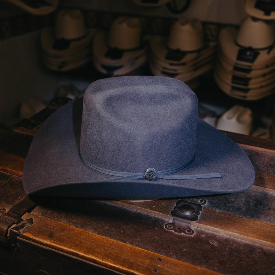 Sombrero Barba Norteña Texana Ganadero Plomo Lana 030