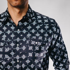 Camisa American West Est Aztec Negro 024