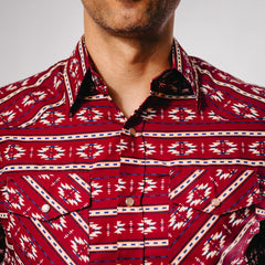 Camisa American West Checotah Vino 025