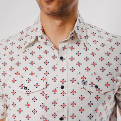 Camisa American West MC Est Cardinal Perla 030