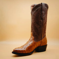 Bota Tony Lama Avestruz Brandy 006