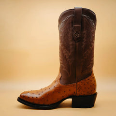 Bota Tony Lama Avestruz Brandy 006