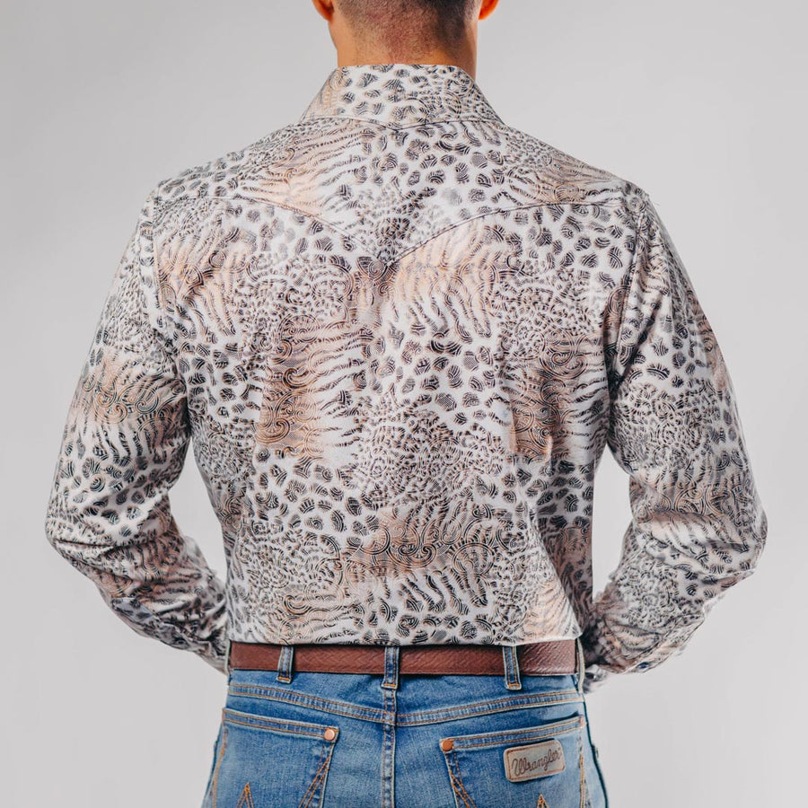 Camisa Cactus Estampada Foil Blanco 099