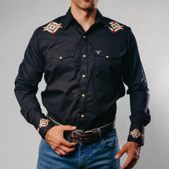 Camisa Cactus Bord Negro/Aztec 104