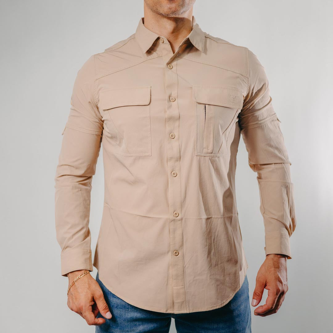 Camisa Platini Performance Khaki 044