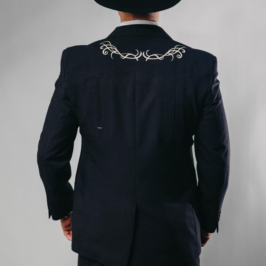 Traje Far West Vaquero Jyh Negro Bord Beige 009