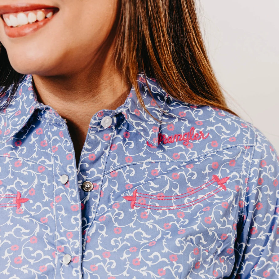Blusa Wrangler Estampada Lila 062