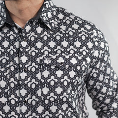 Camisa Cactus Est Negro/Blanco 156