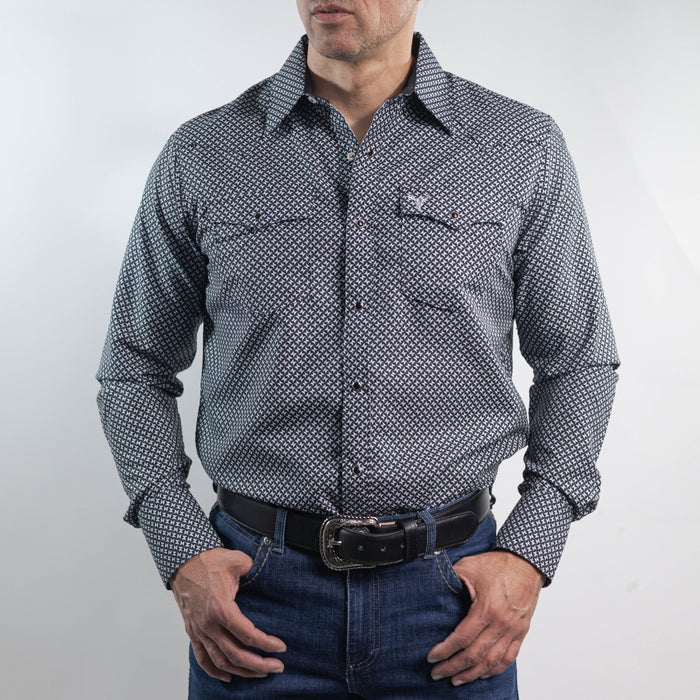 Camisa Cactus Estampada Negro/Blanco 157