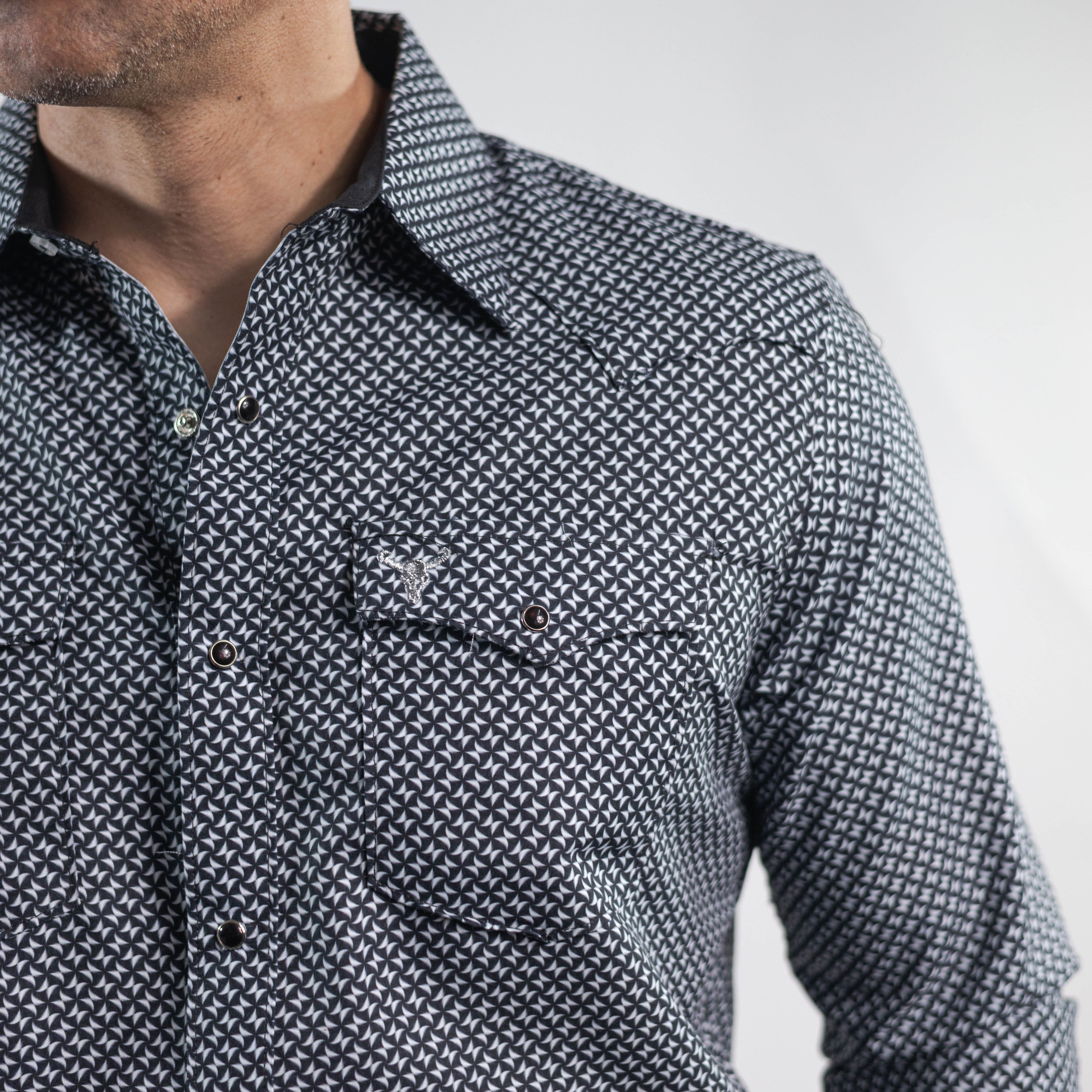 Camisa Cactus Est Negro/Blanco 157
