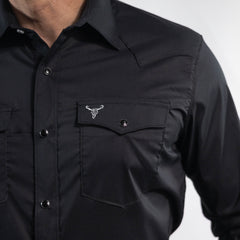 Camisa Cactus Lisa Negro 160