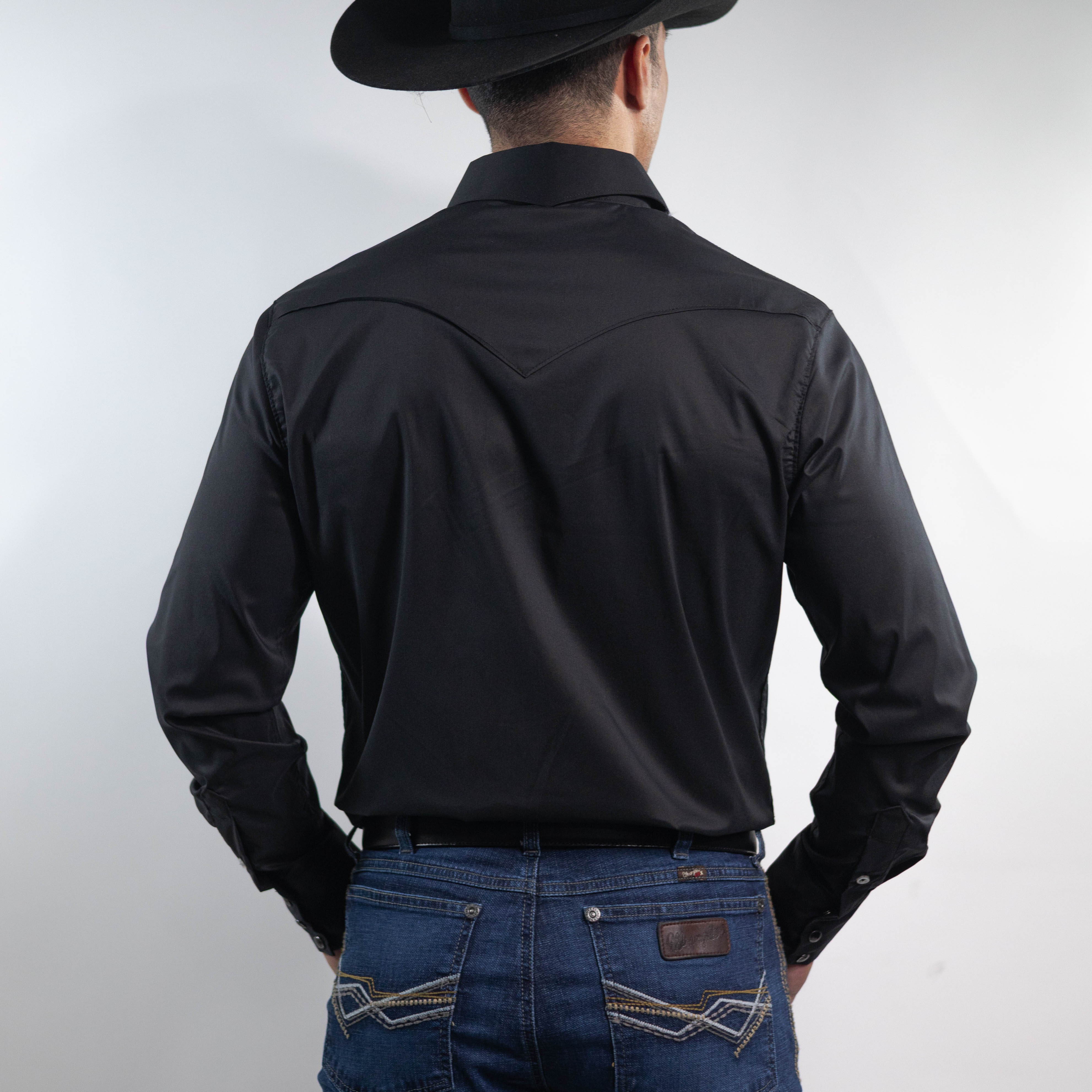 Camisa Cactus Lisa Negro 160