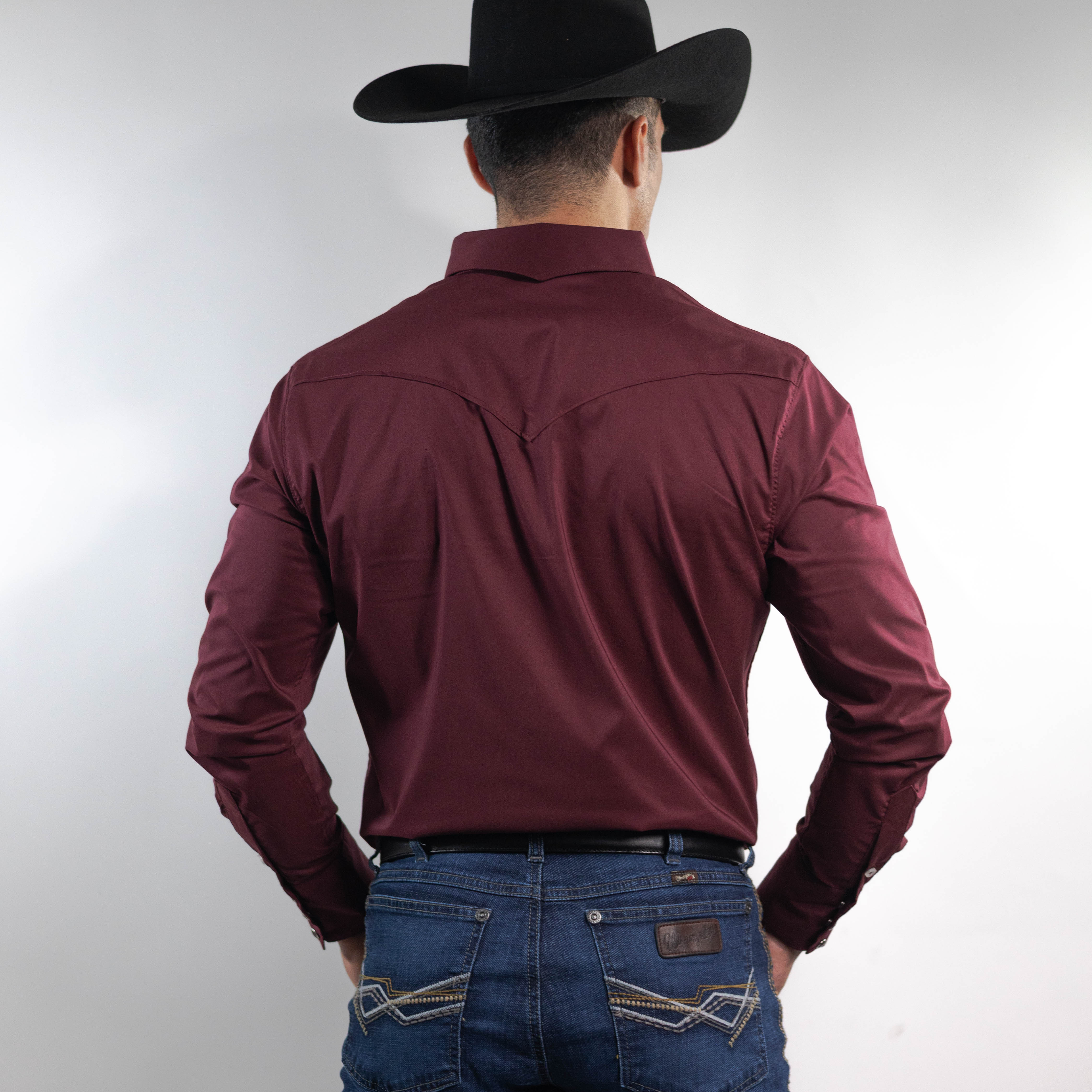 Camisa Cactus Lisa Vino 162