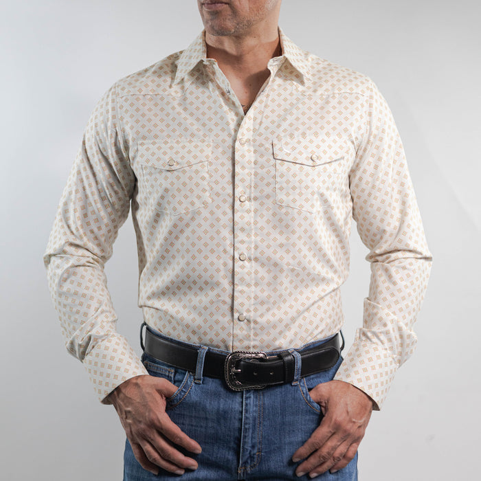 Camisa McAllen Estampada Blanco/Flor 082