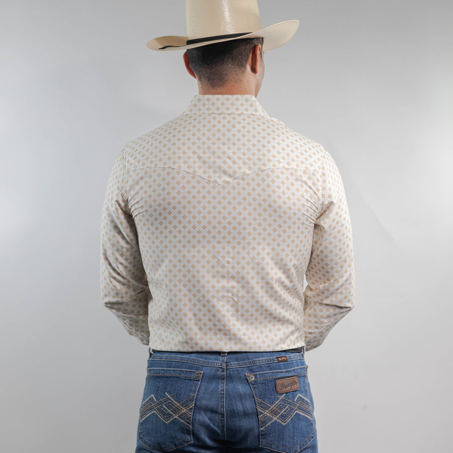 Camisa McAllen Estampada Blanco/Flor 082