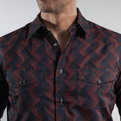 Camisa McAllen Est Negro/Rojo 083