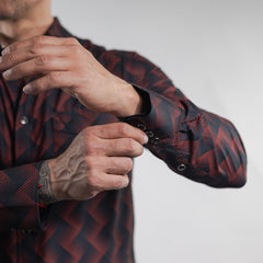 Camisa McAllen Est Negro/Rojo 083