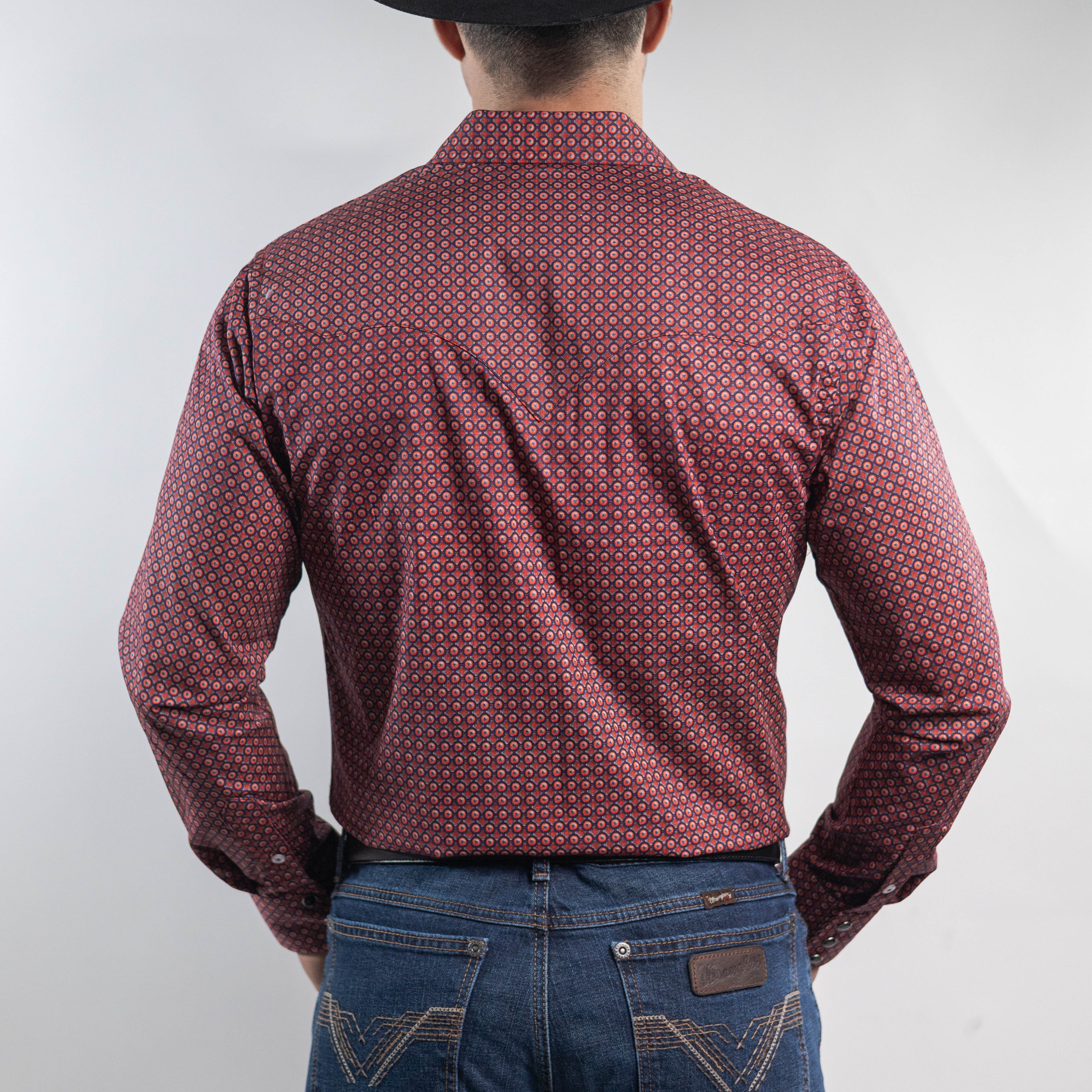 Camisa Longhorn Est Shedron/Azul 004