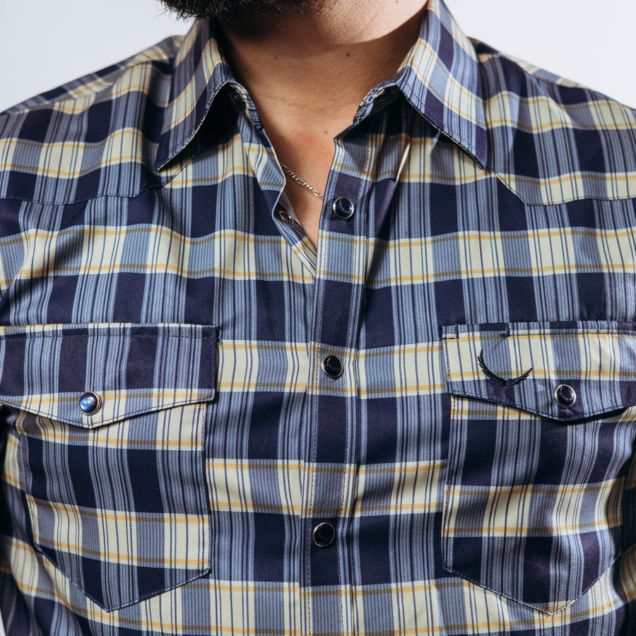 Camisa McAllen Cuadros Azul/Amarillo 046