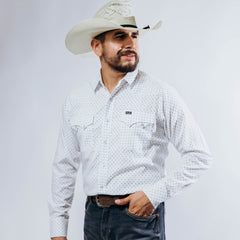 Camisa Wrangler Est Blanco/Puntos 222