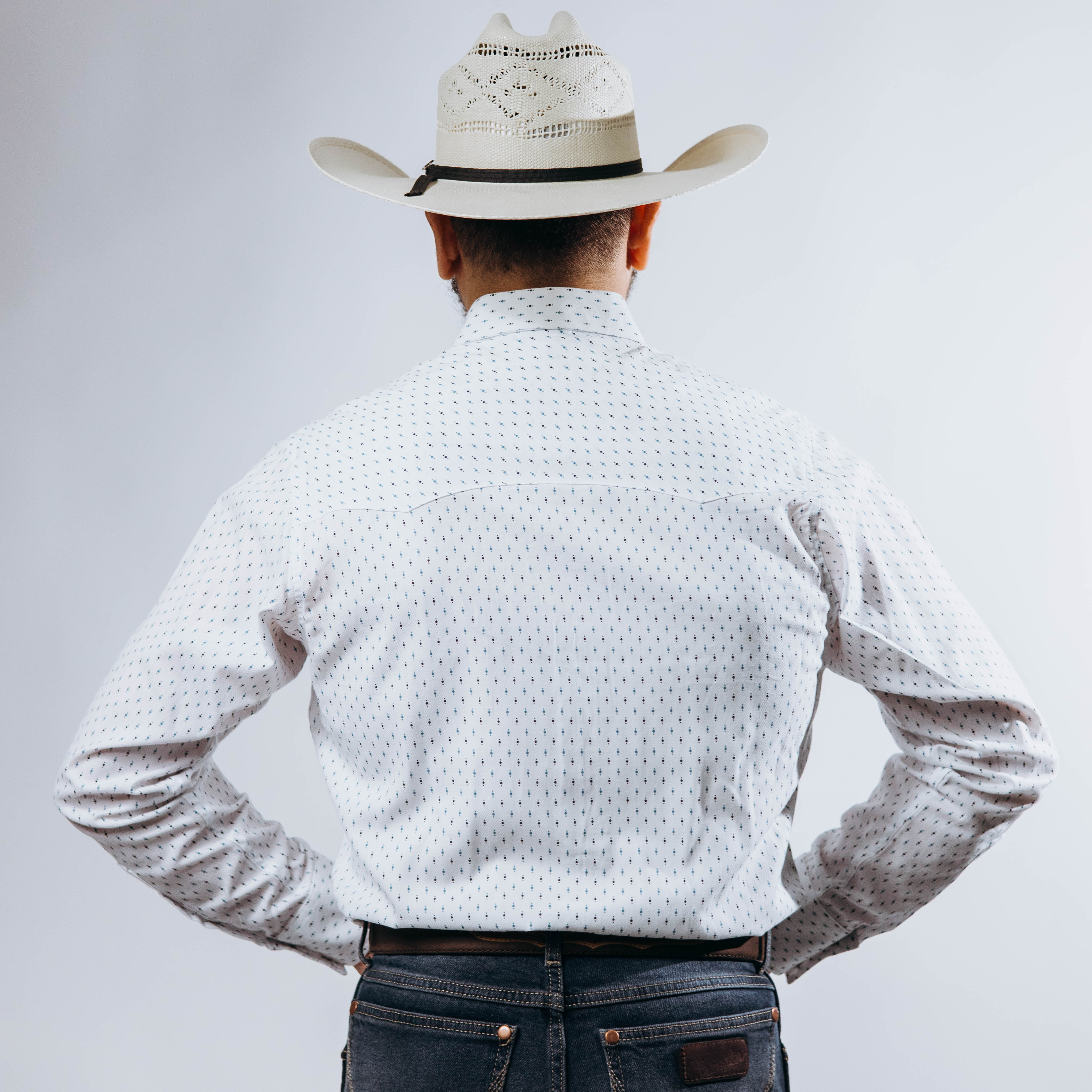 Camisa Wrangler Est Blanco/Puntos 222