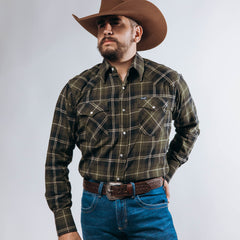 Camisa Wrangler Cua Franela Verde 215