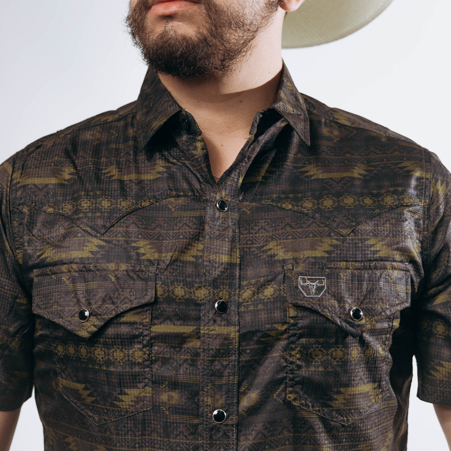 Camisa Platini Manga Corta Performance Aztec Gold 048