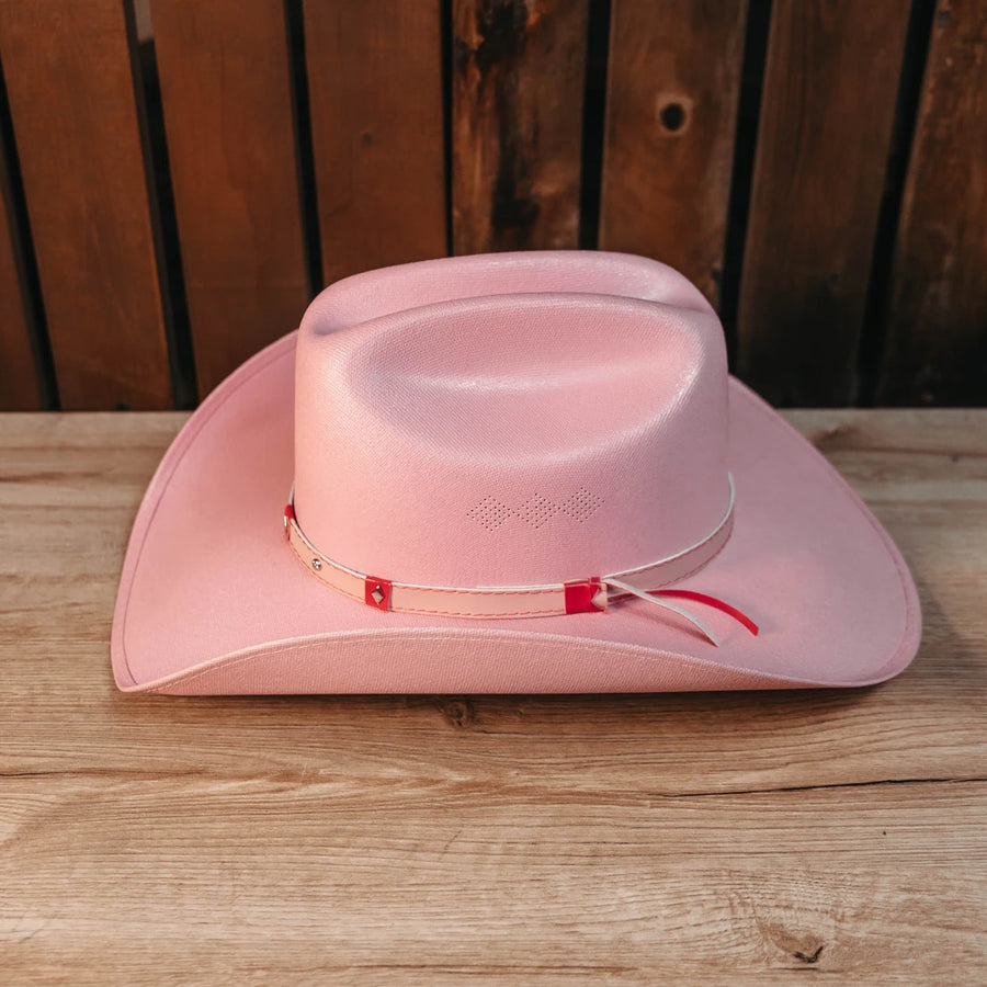 Sombrero Somher Americana Lona Rosa 262