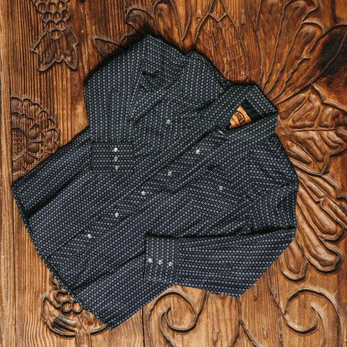 Camisa Hannover Kids Estampada Negro/Rombo 011