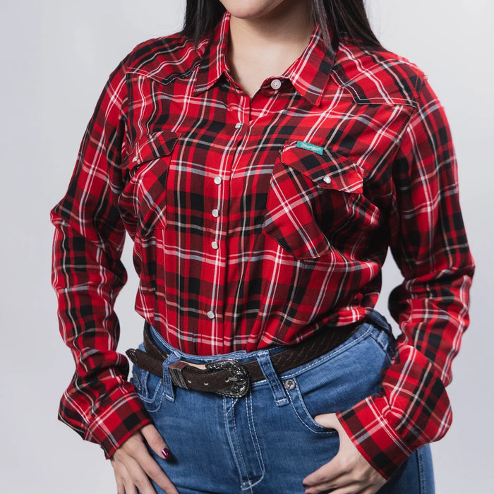 Blusa Wrangler Cuadros Rojo/Negro 070