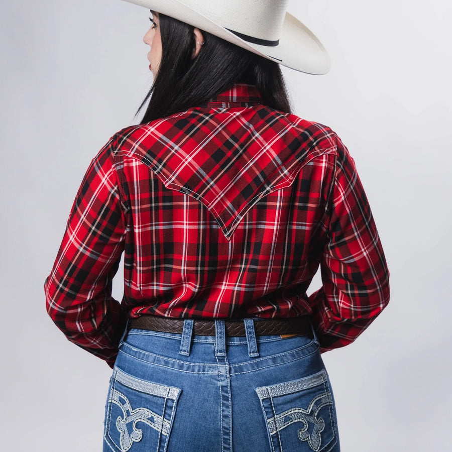Blusa Wrangler Cuadros Rojo/Negro 070