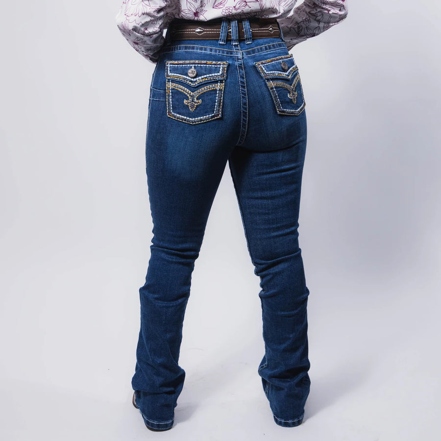 Pantalón M-Cowboy Cintura Alta Angelica Dk 004