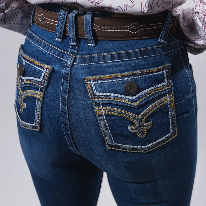 Pantalón M-Cowboy Cintura Alta Angelica Dk 004