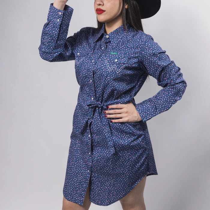 Vestido Wrangler Estampada Flores 080
