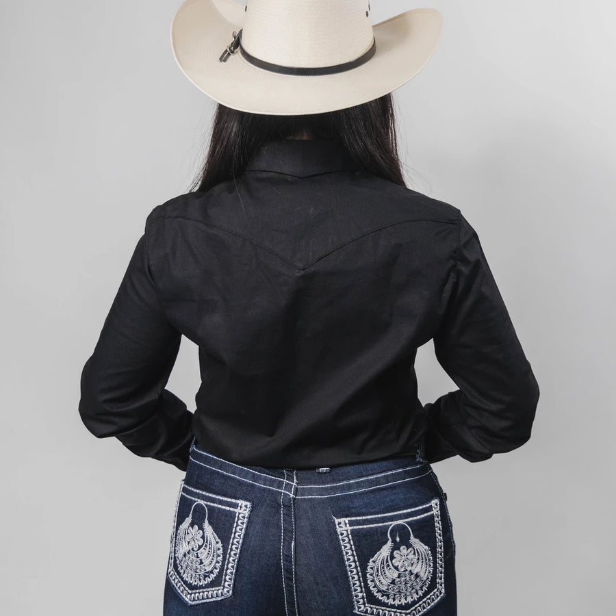 Blusa Cactus Lisa Negro 026