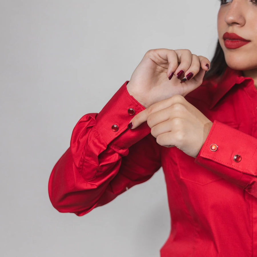 Blusa Cactus Lisa Rojo 027
