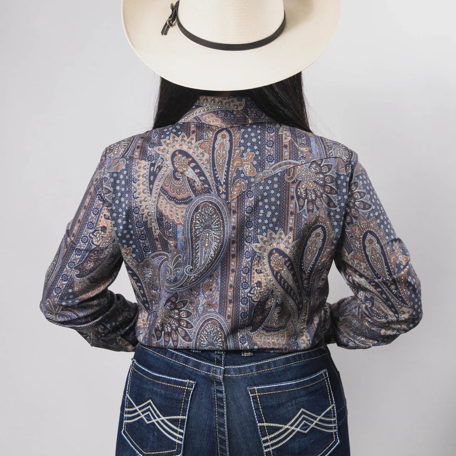 Blusa Cactus Estampada Amibas Azul 030