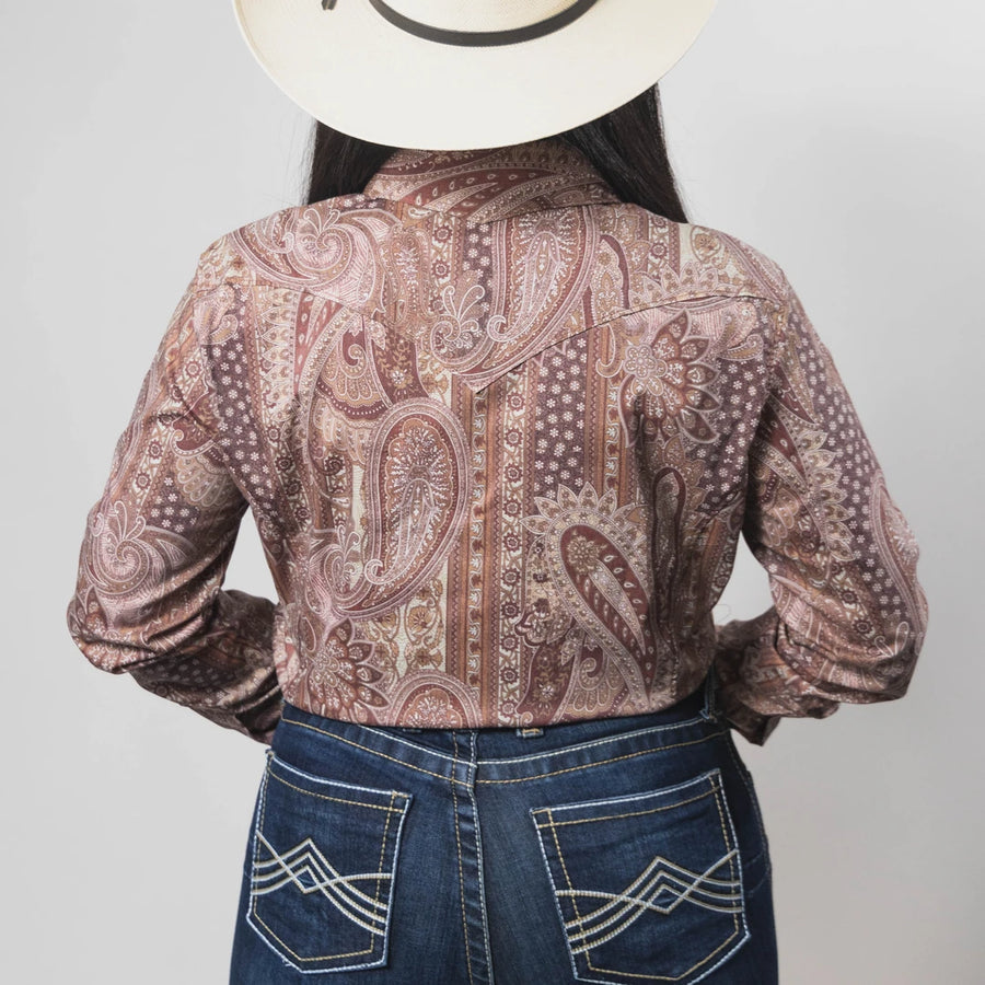 Blusa Cactus Estampada Amibas Marrón 033