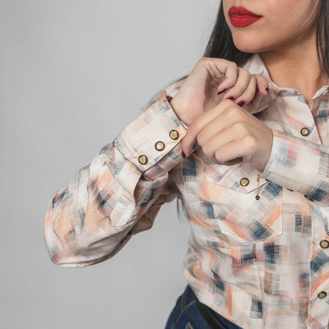 Blusa Rodeo West Est Melon/Negro 014