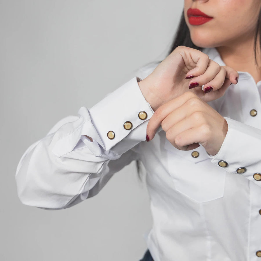 Blusa Rodeo West Lisa Blanca 017