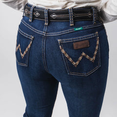 Pantalon Wrangler Cintura Alta Tejido 082