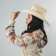 Hoodie Rock&Roll Est Aztec Beige 004