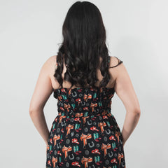 Vestido Rock&Roll Lrg Est West Negro 018