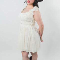 Vestido Rock&Roll Liso Blanco 019