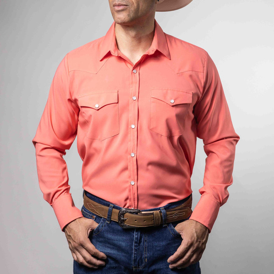 Camisa Custer Lisa Performance Coral